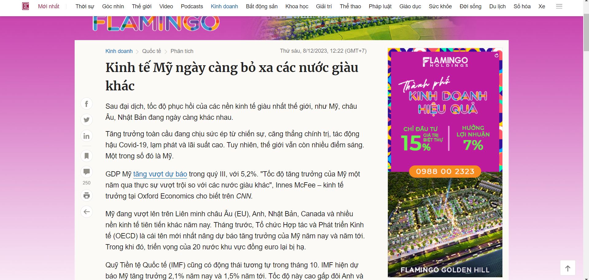 Kinh tế Mỹ ngày càng bỏ xa các nước giàu khác - VnExpress